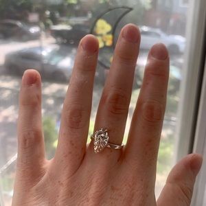 Verameat Silver Anatomical Heart Ring